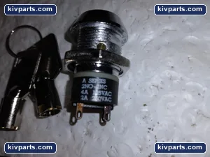 KEY SWITCH KNOB ON-OFF A SERIES 2NO-2NC 4A 125 VAC 2A 250 VAC – actual item, photo 3 of 4