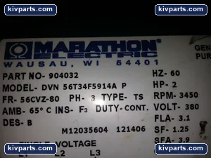 Marathon 904032 DVN Electric Motor – actual item, photo 2 of 6