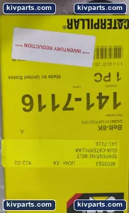 Caterpillar DI8M11Y19PF52 141-7116 Serpentine Belt – actual item, photo 2 of 4