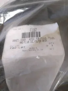 Rogers F1167 Gasket Cover Oil Filter