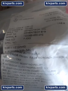 ITT DN40 SS Diaphragm Valve – actual item, photo 2 of 3