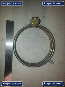 Round Tubular Ring Heater Coil Industrial Heating Element 10 Ohm Threaded Mount – actual item, photo 3 of 4