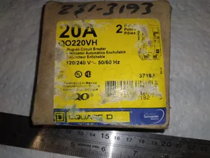 Square D QO220VH Circuit Breaker