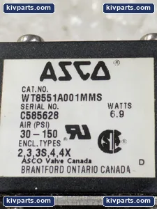 ASCO WT8551A001MMS Solenoid Air Valve – actual item, photo 4 of 6