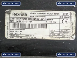Bosch Rexroth R911311760 Permanent Motor – actual item, photo 6 of 8