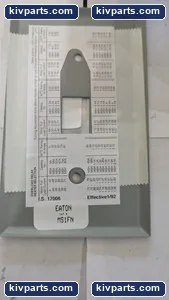 Eaton MS1FN Flush Plate 1 Unit Panel – actual item, photo 4 of 5