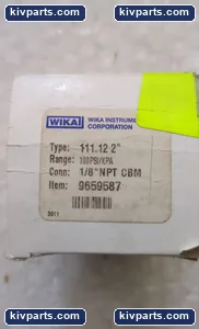WIKA 100PSI/KPA 9659587 Pressure Gauge – actual item, photo 5 of 5