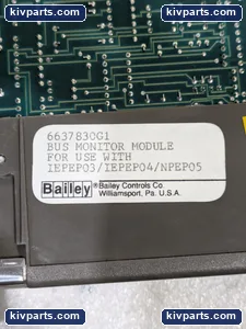 ABB 6637830G1 Bailey Bus Monitor Module – actual item, photo 2 of 6