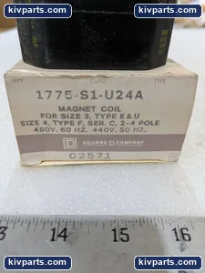 Square D 1775-S1-U24A Magnetic Motor Starter – actual item, photo 2 of 7