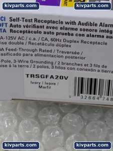 Eaton TRSGFA20V Arrow Hart Self-Test GFCI Outlet – actual item, photo 2 of 6