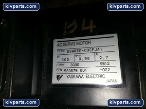 Yaskawa USAREM-03CFJ41 AC Servo Motor – actual item, photo 2 of 3