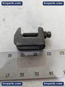 3/8 in Malleable Iron Beam Clamp C-Clamp Threaded Rod Hanger Steel Construction – actual item, photo 7 of 10