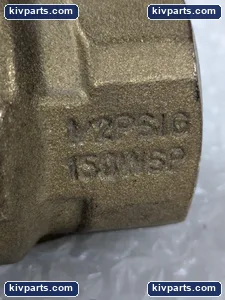 Brass Ball Valve 1-1/4in NPT Threaded 150 WSP 1/2 PSIG Gas Industrial Plumbing – actual item, photo 3 of 5