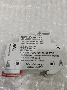 Marathon 6SM30A Midget Fuse Holder
