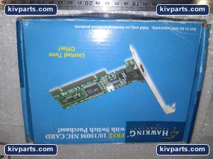 HAWKING TECHNOLOGY 10/100M NIC CARD WITH SWITCH 102TXA – actual item, photo 2 of 4