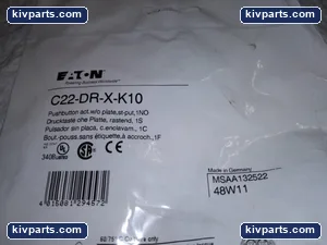 Eaton C22-DR-X-K10 Flush Maintained Pushbutton – actual item, photo 3 of 4