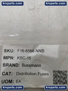 Bussmann KBC-15 Fuse – actual item, photo 2 of 6
