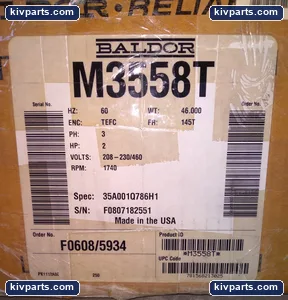 Baldor M3558T AC Motor – actual item, photo 2 of 4