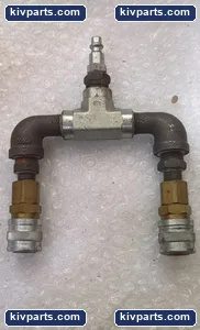 Air Splitter Manifold Steel Tee 1/4 NPT Quick Coupler 300 PSI Pneumatic Fitting – actual item, photo 4 of 4