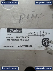 Parker H41VXBHA53A Pneumatic Solenoid Valve – actual item, photo 11 of 14