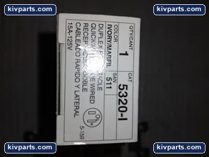 Leviton 5320-I Receptacle – actual item, photo 3 of 4