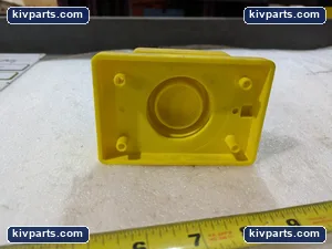 2/ORDER Yellow Hinged Receptacle Cover – actual item, photo 2 of 4