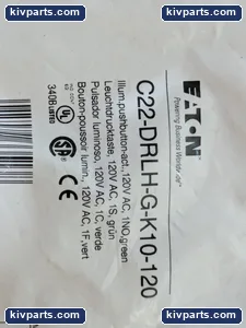 Eaton C22S-DRLH-W-K10-120 Pushbutton – actual item, photo 5 of 9