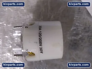 NEMA L21-20 Twist Lock Connector 20A 120/208V 3 Phase 4 Pole 5 Wire Electrical – actual item, photo 2 of 3