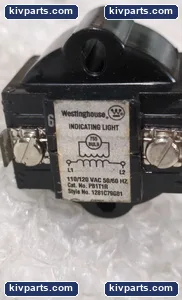 Westinghouse PB1T1R Type Pilot Indicating Light – actual item, photo 4 of 4