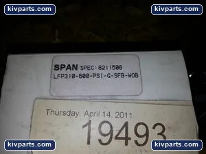 Span LFP310-600-PSI-G-SFB-W0B Pressure Gauge – actual item, photo 2 of 3