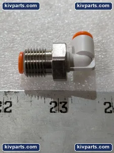SMC 18001-04 Pneumatic Bulkhead Elbow Fitting – actual item, photo 6 of 7