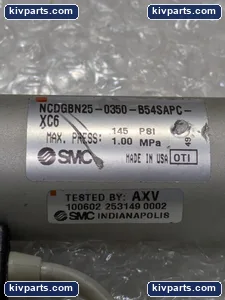SMC NCDGBN25-0350-B54SAPC-XC6 Body Pneumatic Air Cylinder – actual item, photo 2 of 4