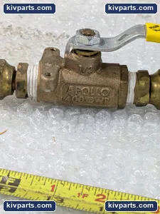 Apollo Brass Ball Valve Yellow Handle – actual item, photo 3 of 6
