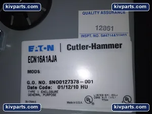 Eaton ECN16A1AJA Hand Off Auto Type 1 Enclosure – actual item, photo 2 of 4