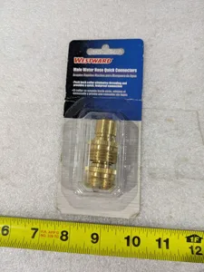 Westward 4KH02 Male Water Hose Quick Connector