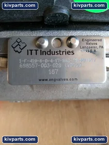 ITT 1-F-419-6-0-4-17-963-S2-M2-M17 Pure-Flo Diaphragm Valve – actual item, photo 3 of 6