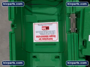 LifeSafe Services Emergency O2 Inhalator Green Wall Case Cylinder Regulator Kit – actual item, photo 5 of 10