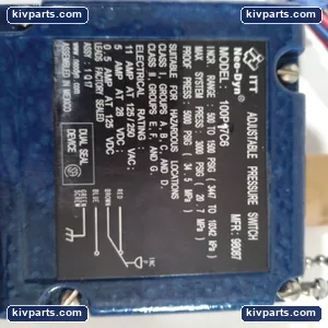 ITT 100P17C6 Adjustable Pressure Switch – actual item, photo 3 of 8