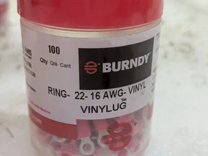 Burndy TP164 Vinylug Insulated Ring Terminal