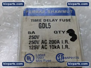 Mersen GDL5 Time-Delay Glass Fuse – actual item, photo 2 of 4