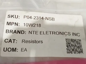 NTE 10W218 Electronics Resistors