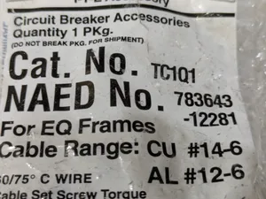 Siemens TC1Q1 Lug Kit EQ Frame Circuit Breaker