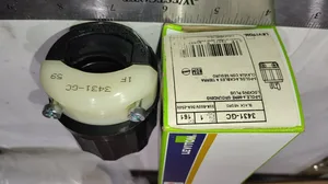 Leviton 3431-GC Grounding Locking Plug