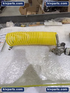 SMC NAR2000-N02 Gauge and Yellow Coiled Air Hose – actual item, photo 2 of 5