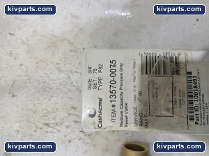 13570-0075 Capacity Pressure Relief Valve – actual item, photo 2 of 7