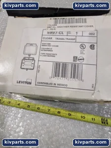 Leviton 5997-CL Weather Resistant Cover – actual item, photo 5 of 12