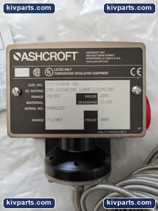 Ashcroft 390C134-15 Temp Switch – actual item, photo 2 of 5