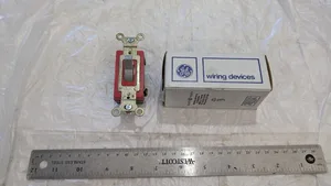 General Electric AC Red Toggle Switch