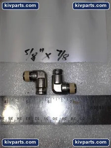 5/8" X 7/8" STAINLESS STEEL ELBOW ... LOT OF 2 – actual item, photo 2 of 3