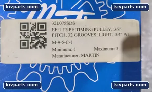 Martin 32L075SDS Timing Belt Pulley – actual item, photo 3 of 3